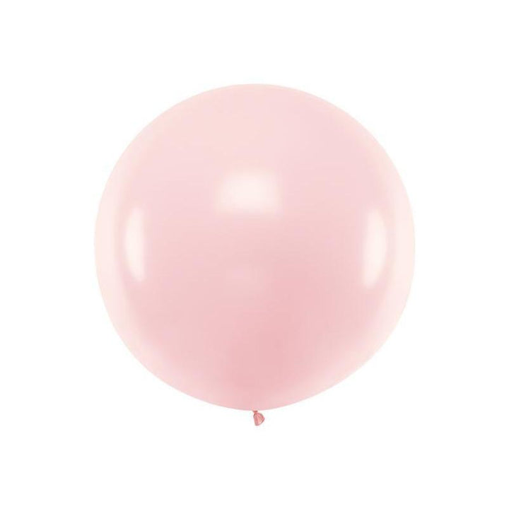 Party Deco Balon okrągły 1m Pastel Pale Pink - 4kidspoint.pl