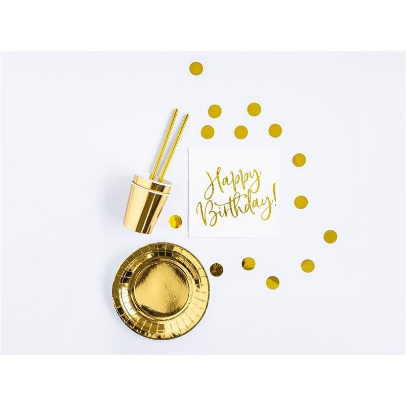Party Deco Zestaw dekoracji urodzinowych złoty 60 elem. - 4kidspoint.pl