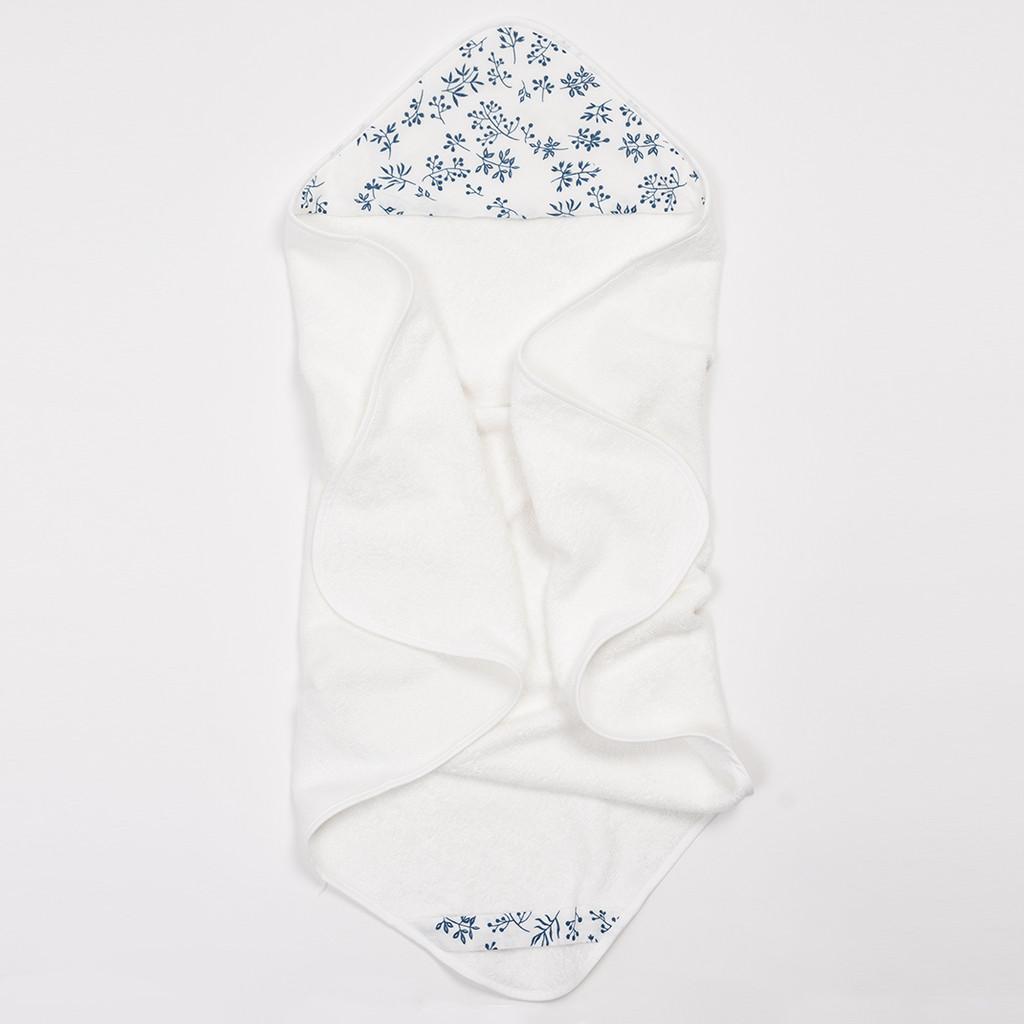 Bim Bla Bambusowy ręcznik niemowlęcy Blue Meadow