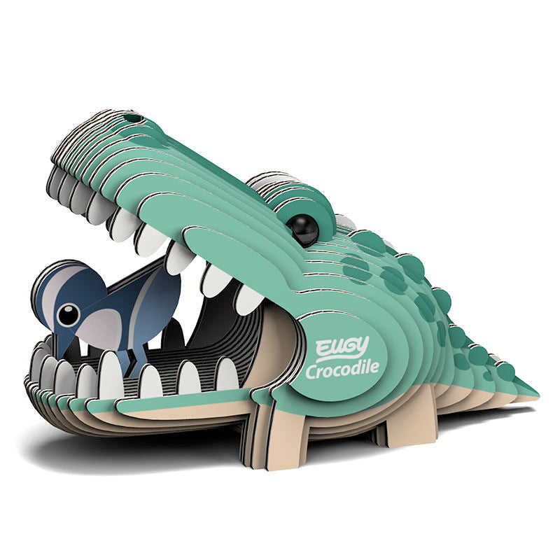 EUGY Puzzle 3D dla dzieci Układanka Krokodyl