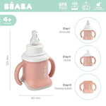 Beaba Kubeczek ewolucyjny treningowy 3 w 1 old pink - 4kidspoint.pl