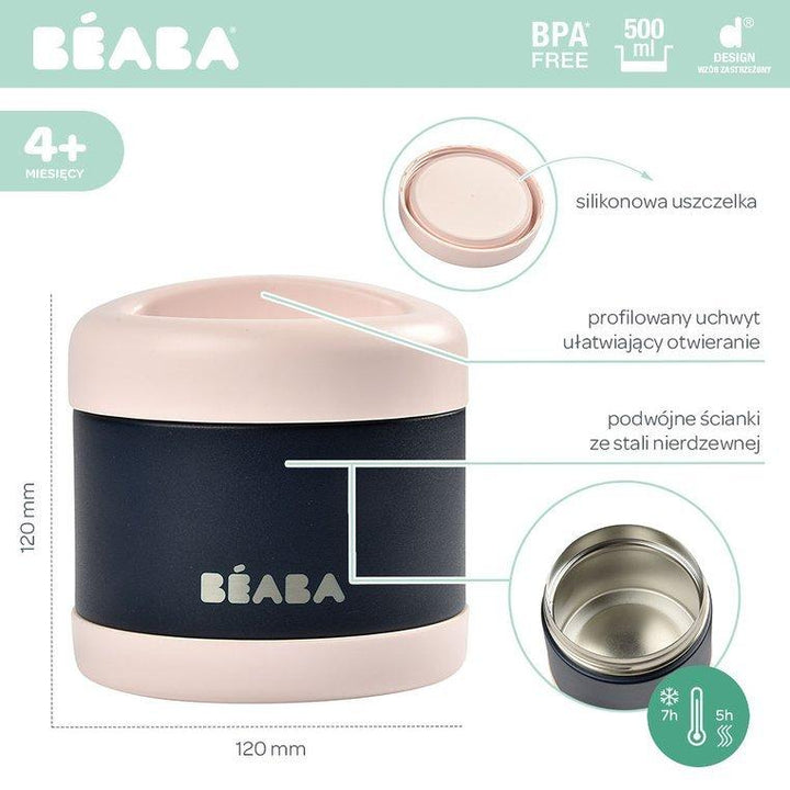 Beaba Termos dla dziecka 500 ml light pink