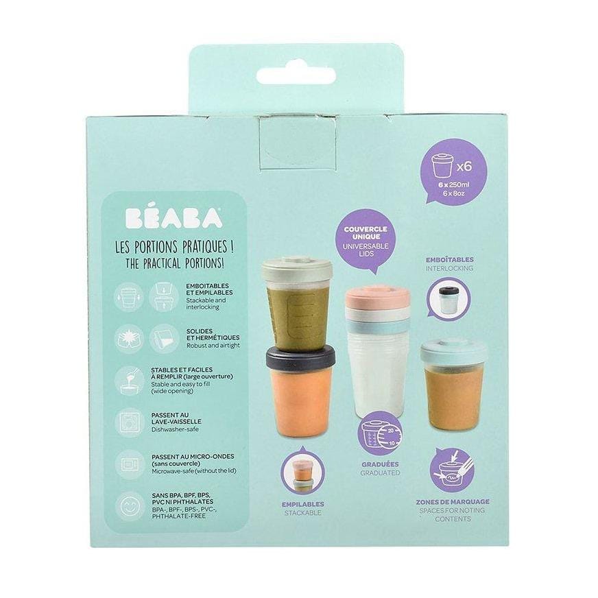 Beaba Zestaw słoiczków Clip 6 szt. (6x250ml) - 4kidspoint.pl
