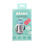 Beaba Butelka kubek niekapek stalowa ze słomką 250 ml windy blue