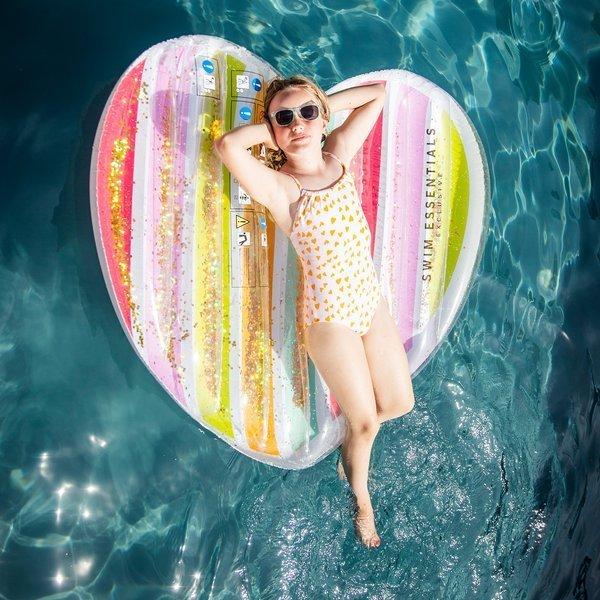 Swim Essentials Luksusowy materac do pływania Serce - 4kidspoint.pl