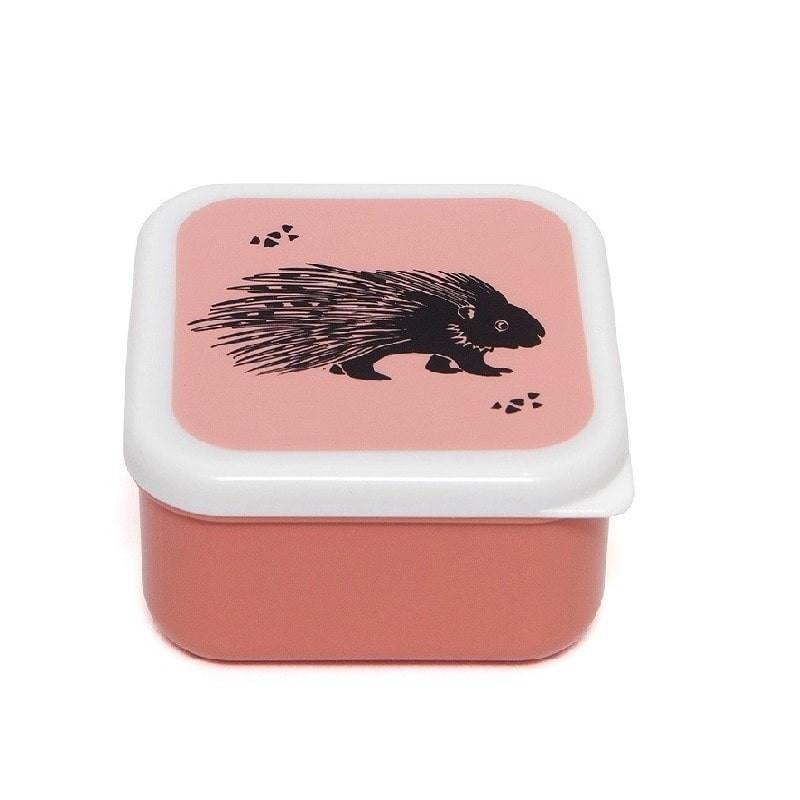 Petit Monkey Zestaw śniadaniówek Dzikie zwierzęta desert rose