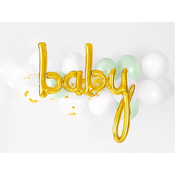 Party Deco Balon foliowy Baby, złoty, 73,5x75,5cm