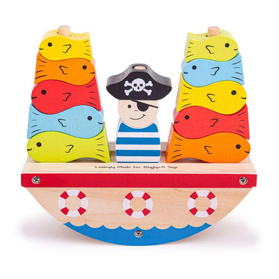 Bigjigs Toys Zabawka zręcznościowa Łódź piracka