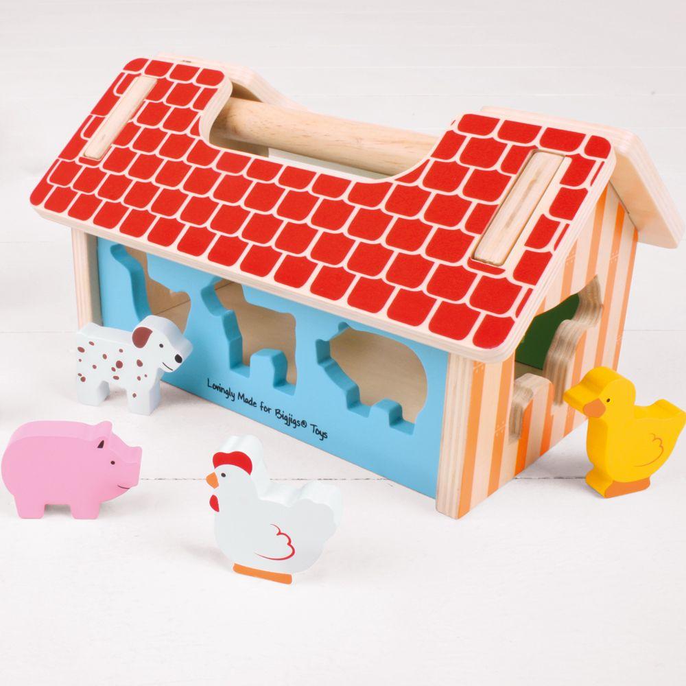 Bigjigs Toys Sorter drewniany Farma