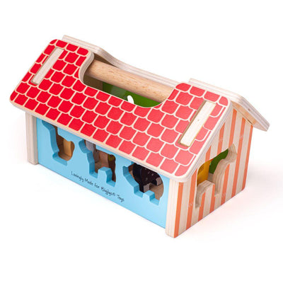 Bigjigs Toys Sorter drewniany Farma
