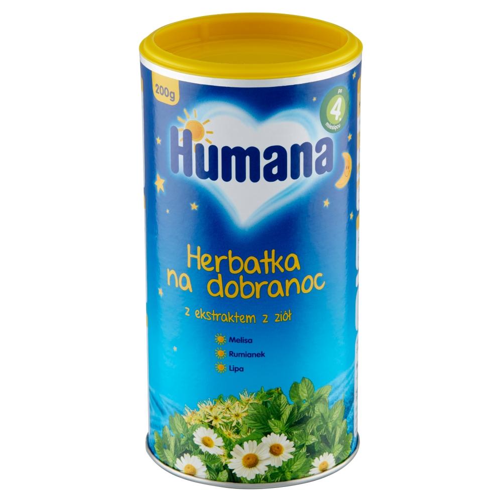 Humana Herbatka na dobranoc z ekstraktem z ziół po 4 miesiącu 200 g