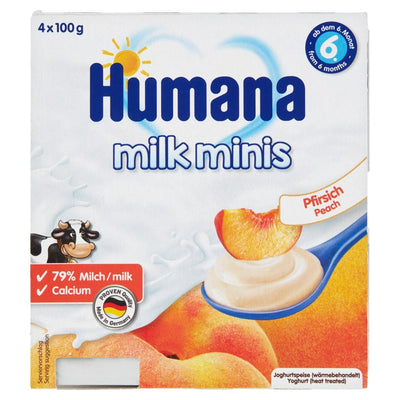 Humana Deserki mleczne Milk Minis o smaku brzoskwiniowym