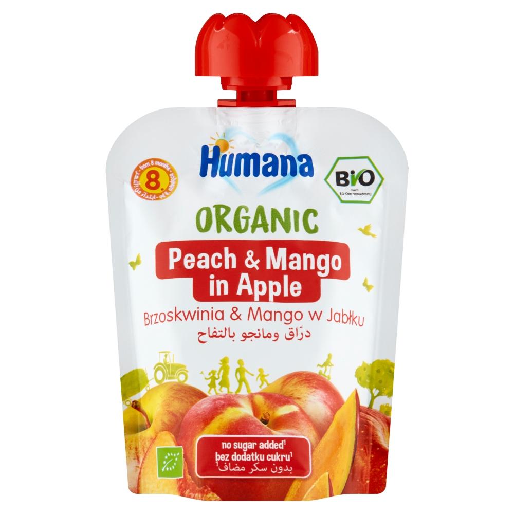 Humana Mus dla dzieci BIO jabłko-brzoskwinia-mango