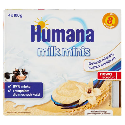 Humana Deserki mleczne Milk Minis kaszka waniliowa