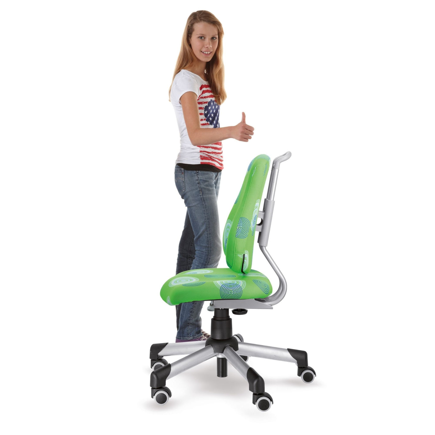 Mayer Ergonomiczne krzesło rosnące z dzieckiem Actikid A2 czarny zielona siatka