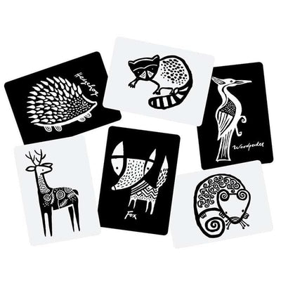 Wee Gallery Karty kontrastowe Woodland - 4kidspoint.pl