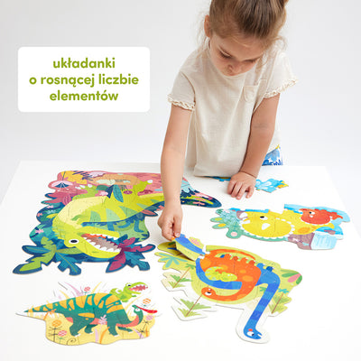CzuCzu Puzzle Układam Dinozaury