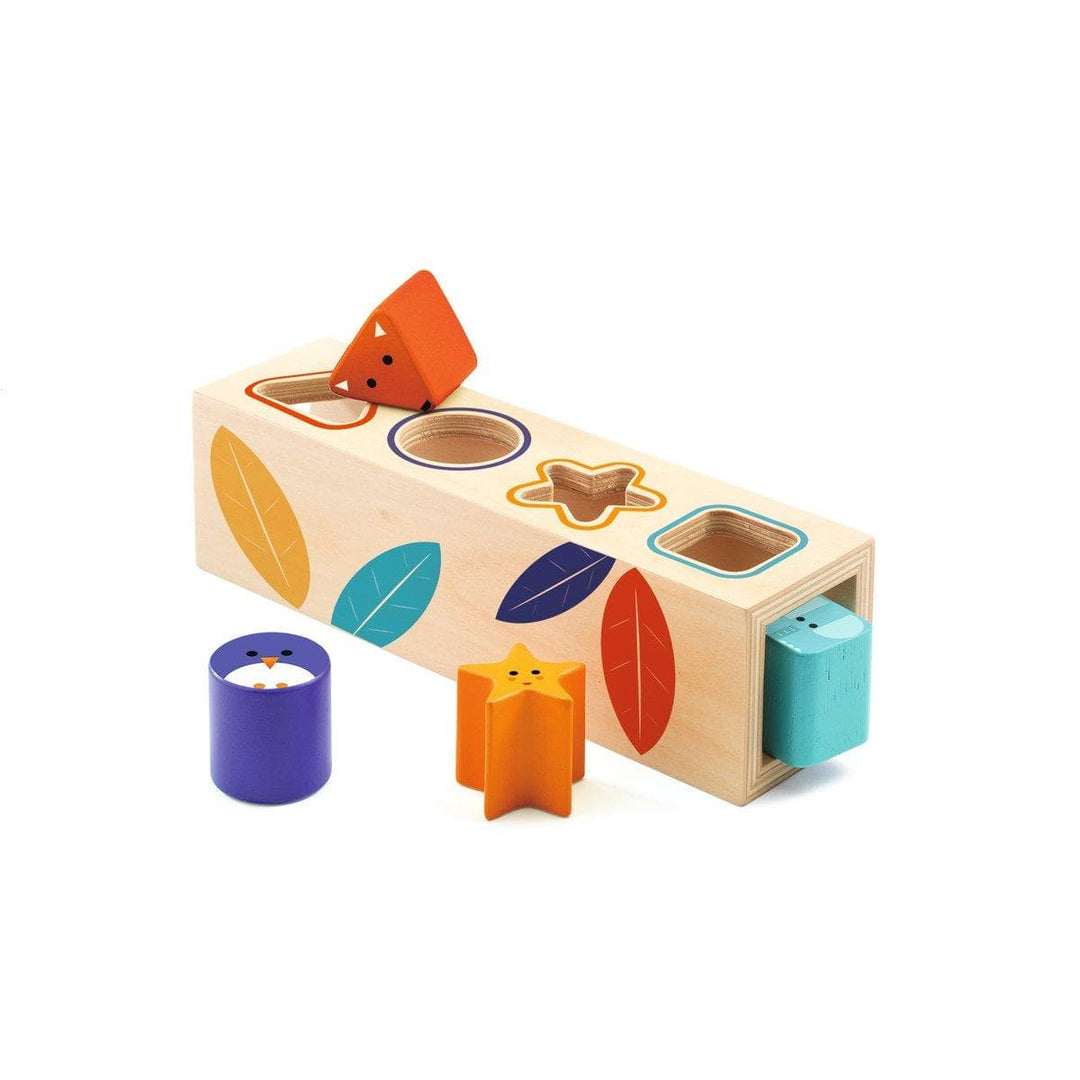 Djeco Sorter kształtów drewniany zabawka edukacyjna