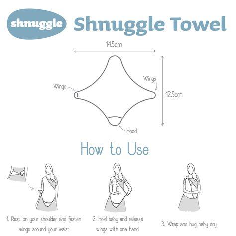 Shnuggle Ręcznik dla maluszka z kapturem