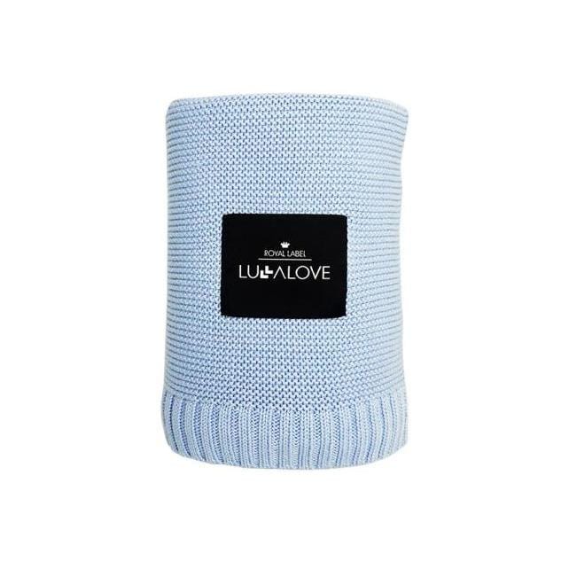 Lullalove Bambusowy koc 120x100 cm baby blue - 4kidspoint.pl