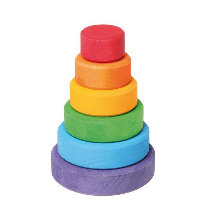 Grimm's Mała tęczowa wieża piramida zabawka Montessori