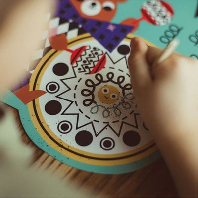 Janod Wydrapywanka dla dzieci Graficzne zwierzątka 4+ - 4kidspoint.pl