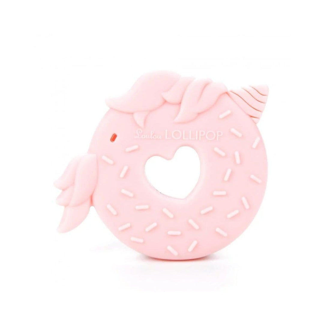 Loulou Lollipop Gryzak silikonowy Unicorn Donut Różowy