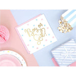 Party Deco Serwetki Boy or Girl 20 szt. - 4kidspoint.pl
