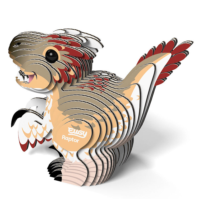 EUGY Puzzle 3D dla dzieci Układanka Dinozaur Raptor