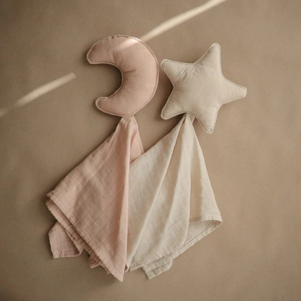 Mushie Przytulanka Lovey Moon Blush
