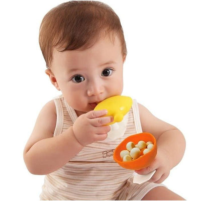 Mombella Gryzak Uspokajający Mushroom pomarańczowy - 4kidspoint.pl