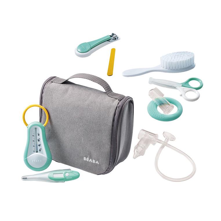 Beaba Kosmetyczka z 9 akcesoriami do pielęgnacji niemowląt grey - 4kidspoint.pl