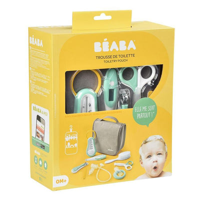 Beaba Kosmetyczka z 9 akcesoriami do pielęgnacji niemowląt grey - 4kidspoint.pl