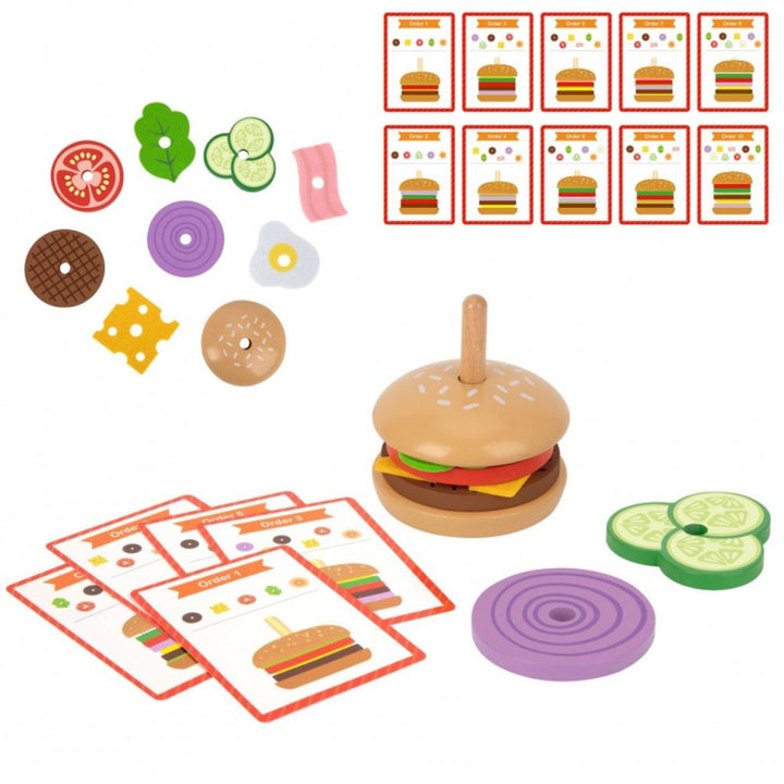 Woopie Układanka dla dzieci Burger Restauracja 15 elementów