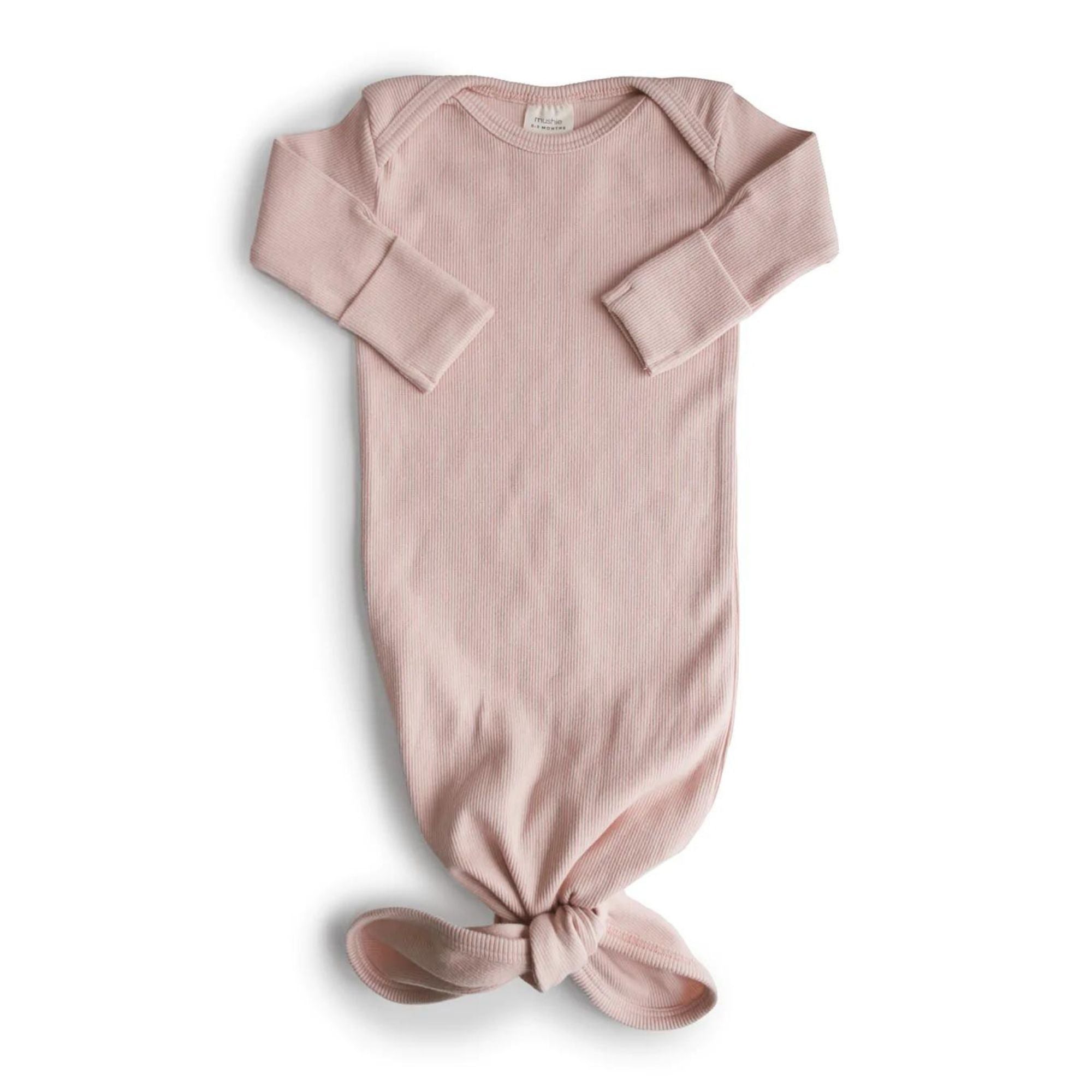 Mushie Pajacyk niemowlęcy wiązany 0-3 m Blush