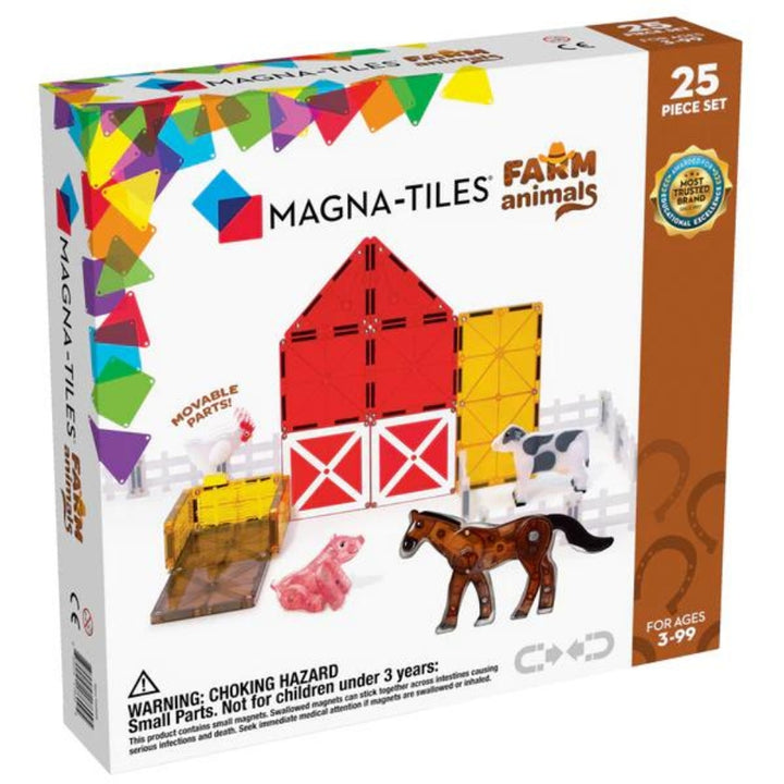 Magna Tiles Klocki Magnetyczne dla dzieci Farm Animals 25 elementów