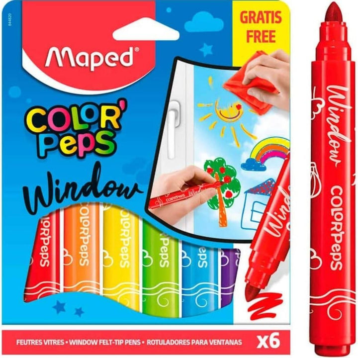 Maped Flamastry do szyb Colorpeps Window 6 szt