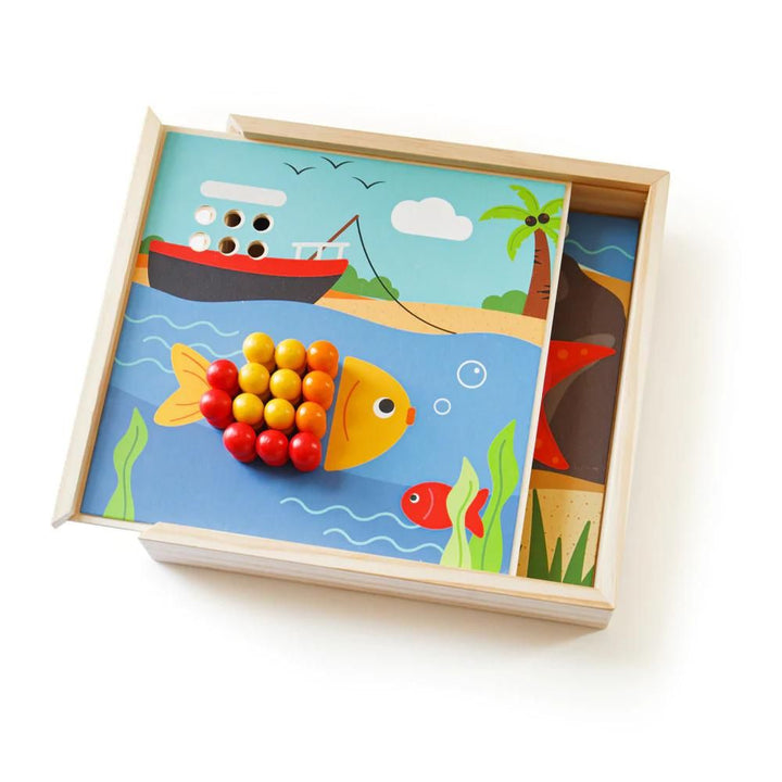 Bigjigs Toys Układanka dla dzieci Puzzle Kołki Morze