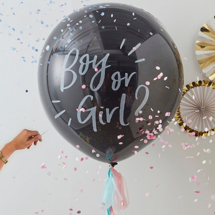 Gingerray balony foliowe Boy Or Girl Gender Reveal Balloon