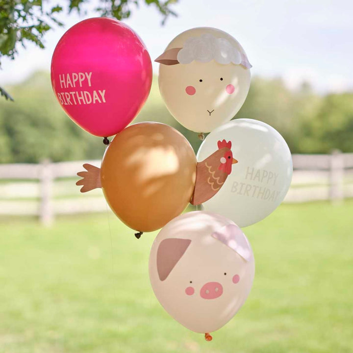 Gingerray balony lateksowe Farm Animals