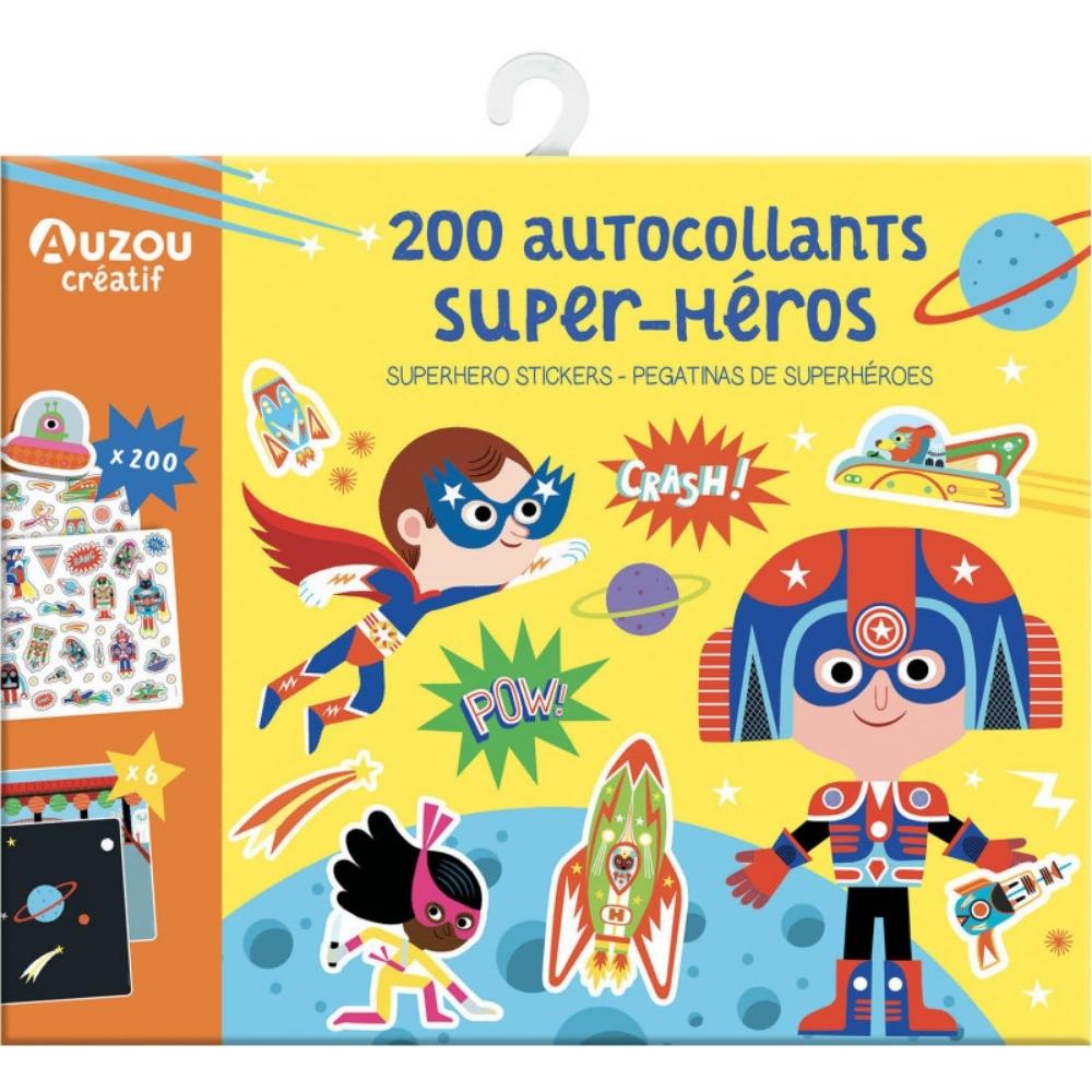 Auzou Zestaw 200 naklejek Super bohaterowie