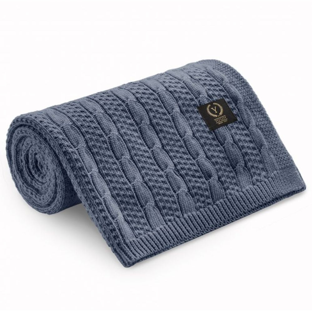 YOSOY Kocyk dla niemowlaka VINTAGE Denim
