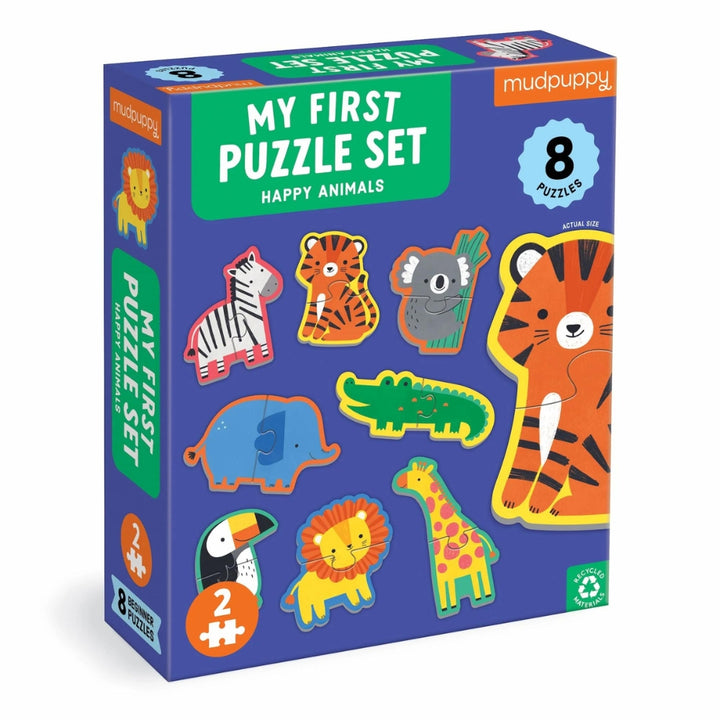 Mudpuppy Puzzle dla dzieci moje pierwsze puzzle Szczęśliwe Zwierzęta