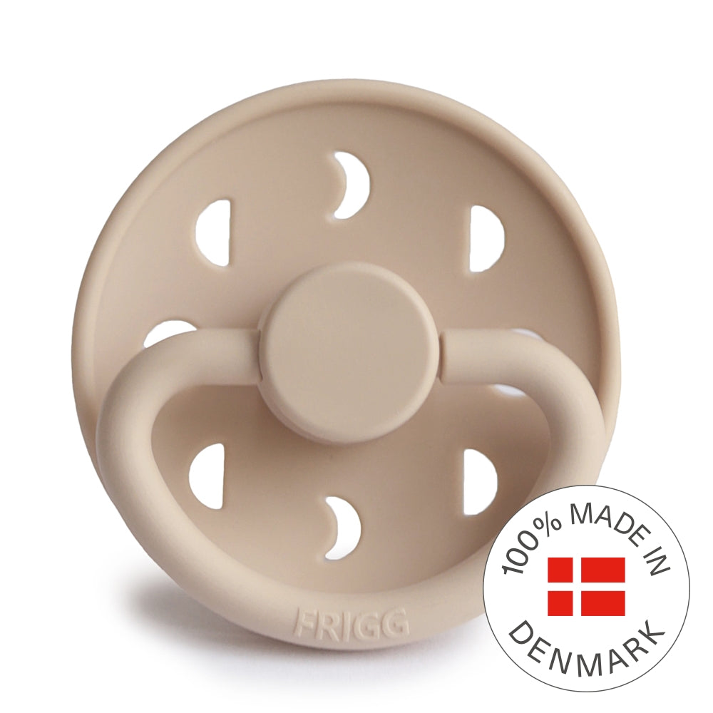 Frigg Smoczek dla niemowlaka silikonowy okrągły Moon croissant 6m+