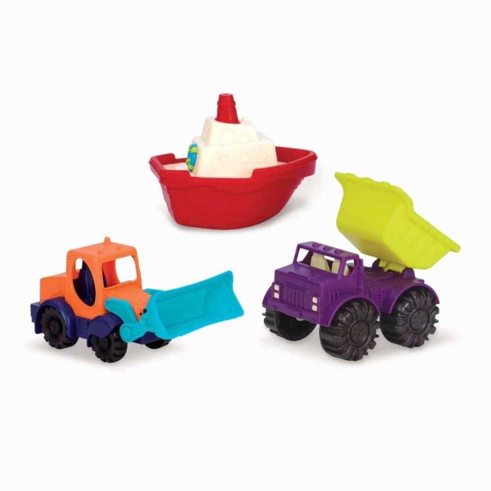 B.Toys Zestaw 3 minipojazdów Loaders & Floaters