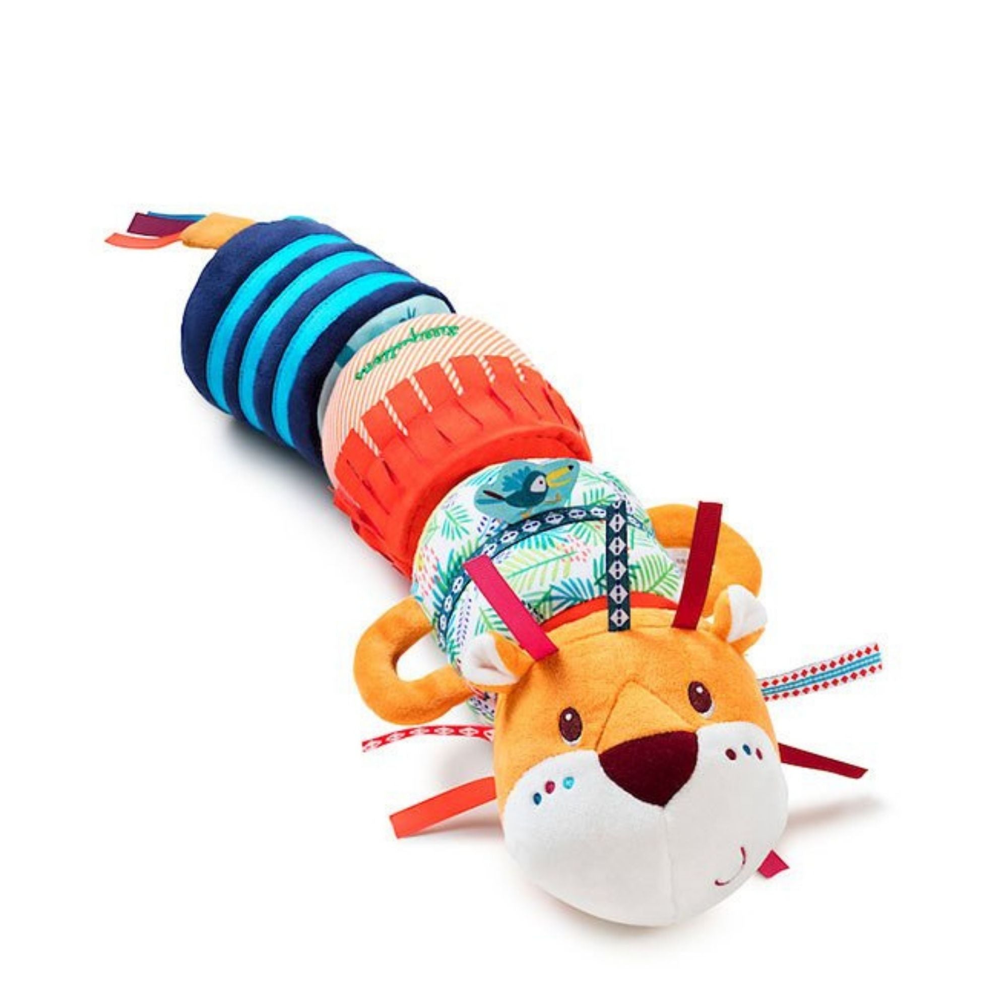 Lilliputiens Zabawka sensoryczna Wałek dźwiękowy Lew Jack 4-el. - 4kidspoint.pl