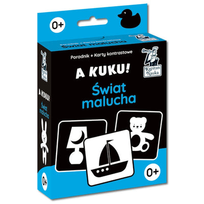 Kapitan nauka Karty kontrastowe + poradnik A kuku! Świat malucha