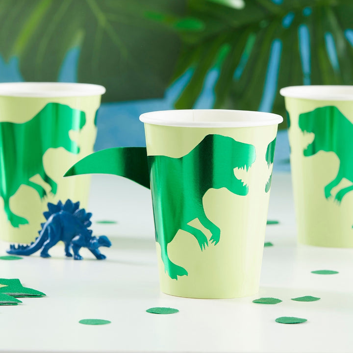 Gingerray Kubki papierowe Paper Dinosaur Cups