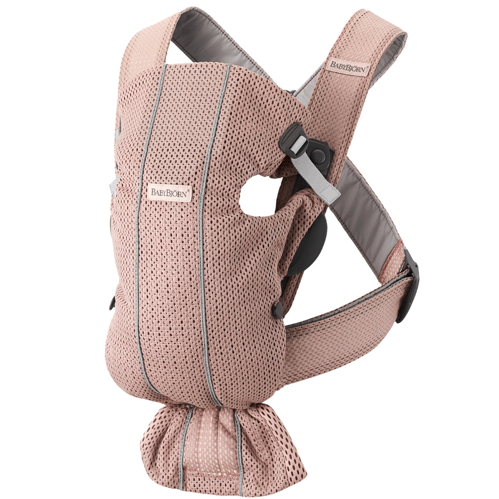 BABYBJORN nosidełko dla niemowlaka MINI 3D Mesh zgaszony róż
