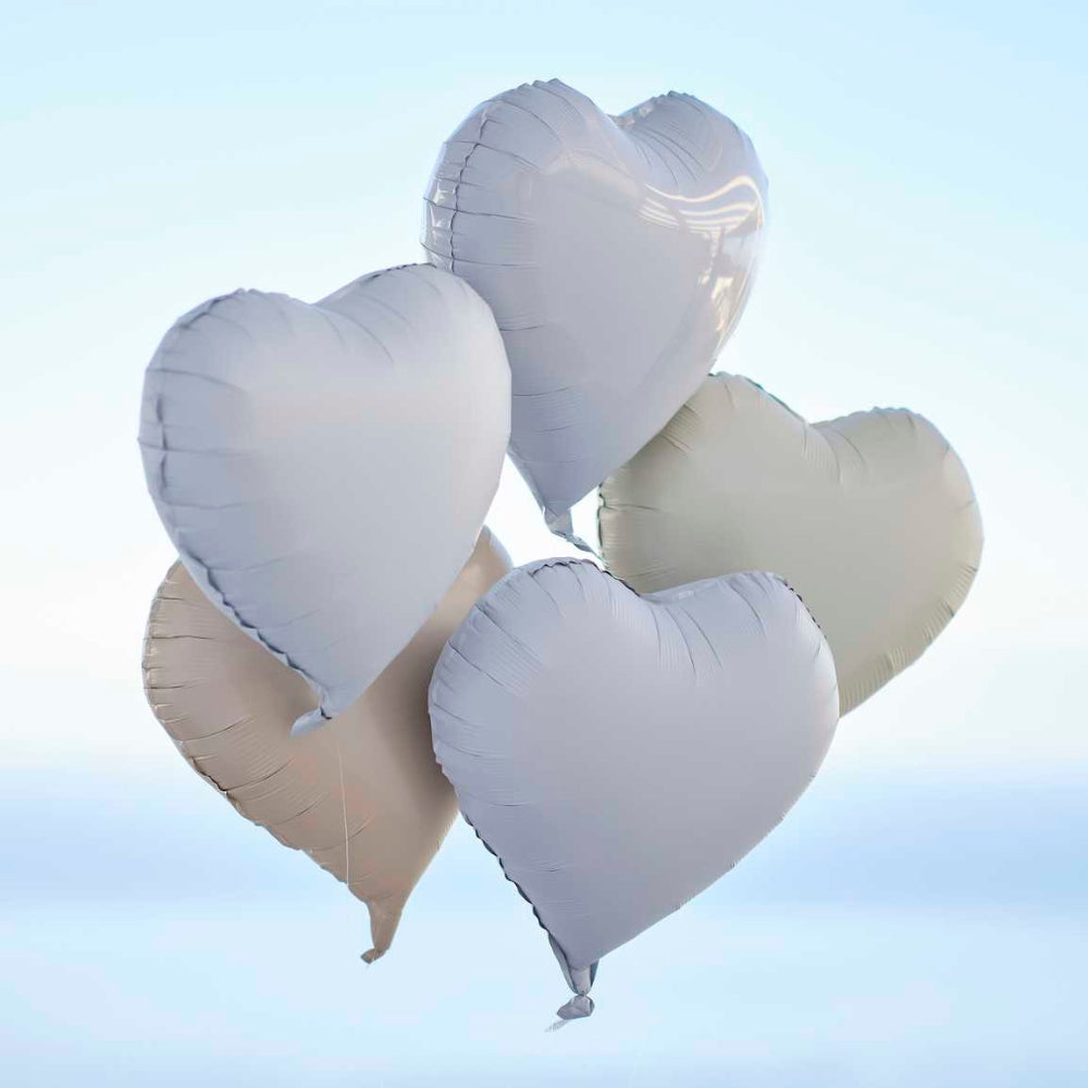Gingerray balony foliowe Heart Shaped Balloon Bundle